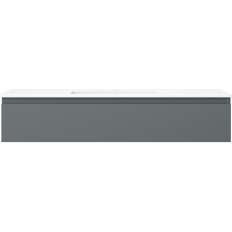 Mexen Orio шкаф за баня 120 см с мивка Otis, 1 чекмедже, мат графит/мат бял