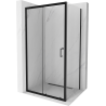 Mexen Apia плъзгаща се душ кабина 120 x 80 см, прозрачна, черна - 840-120-080-70-00
