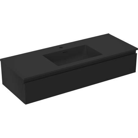 Mexen Orio баня шкаф 120 см с мивка Otis, 1 чекмедже, черен мат - 91A10-12023-1-BF71-W18M71