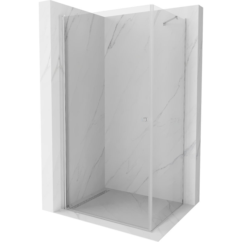 Mexen Pretoria душ кабина с отваряща се врата 70 x 80 см, прозрачна, хром - 852-070-080-01-00