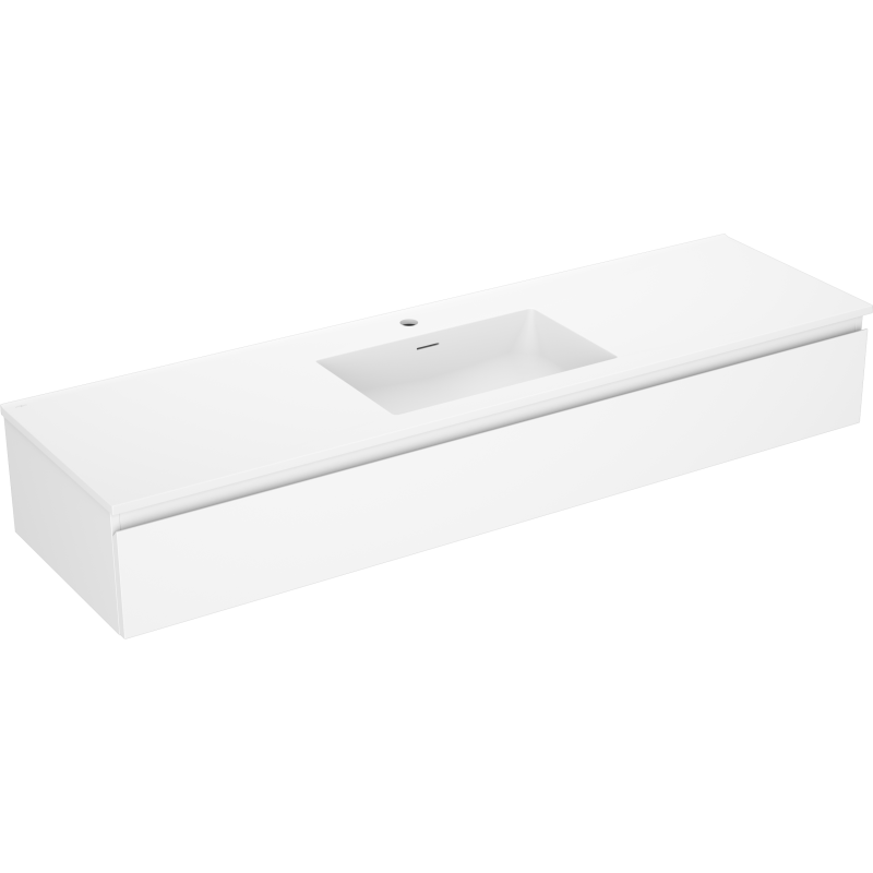 Mexen Orio шкаф за баня 160 см с мивка Otis, 1 чекмедже, бял мат - 91A10-16023-1-BF01-W18M01