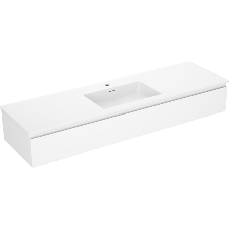 Mexen Orio шкаф за баня 160 см с мивка Otis, 1 чекмедже, бял мат - 91A10-16023-1-BF01-W18M01