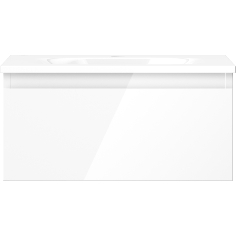 Mexen Orio шкаф за баня 50 см с мивка Vela, 1 чекмедже, бял гланц - 91A10-05023-1-BF00-W23M00