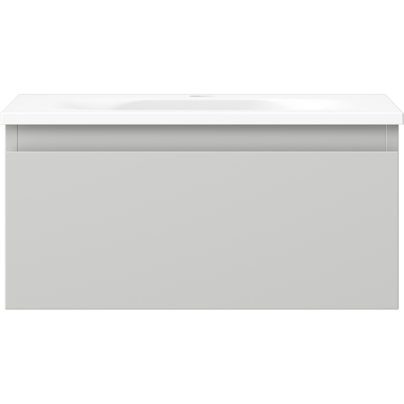 Mexen Orio шкаф за баня 50 см с мивка Vela, 1 чекмедже, сив мат/бял мат - 91A10-05023-1-BF62-W23M01