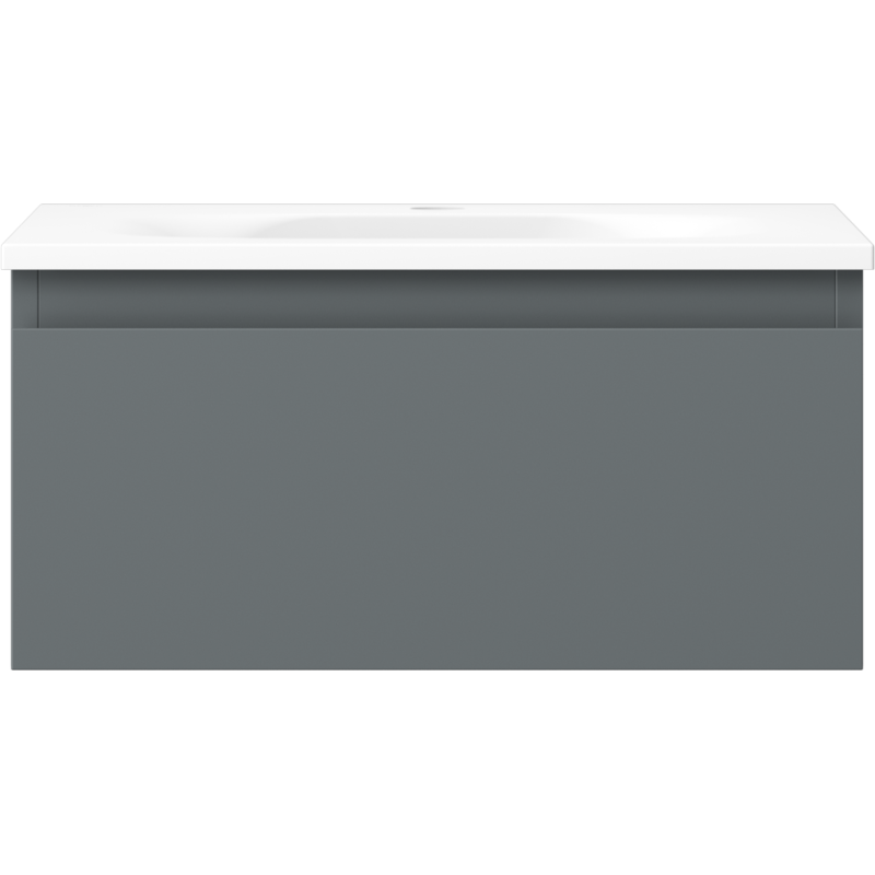 Mexen Orio баня шкаф 50 см с мивка Vela, 1 чекмедже, графит мат/бял мат - 91A10-05023-1-BF66-W23M01