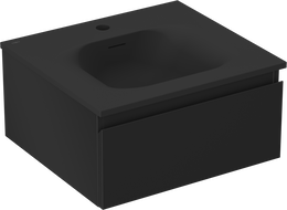 Mexen Orio шкаф за баня 50 см с мивка Vela, 1 чекмедже, черен мат - 91A10-05023-1-BF71-W23M71