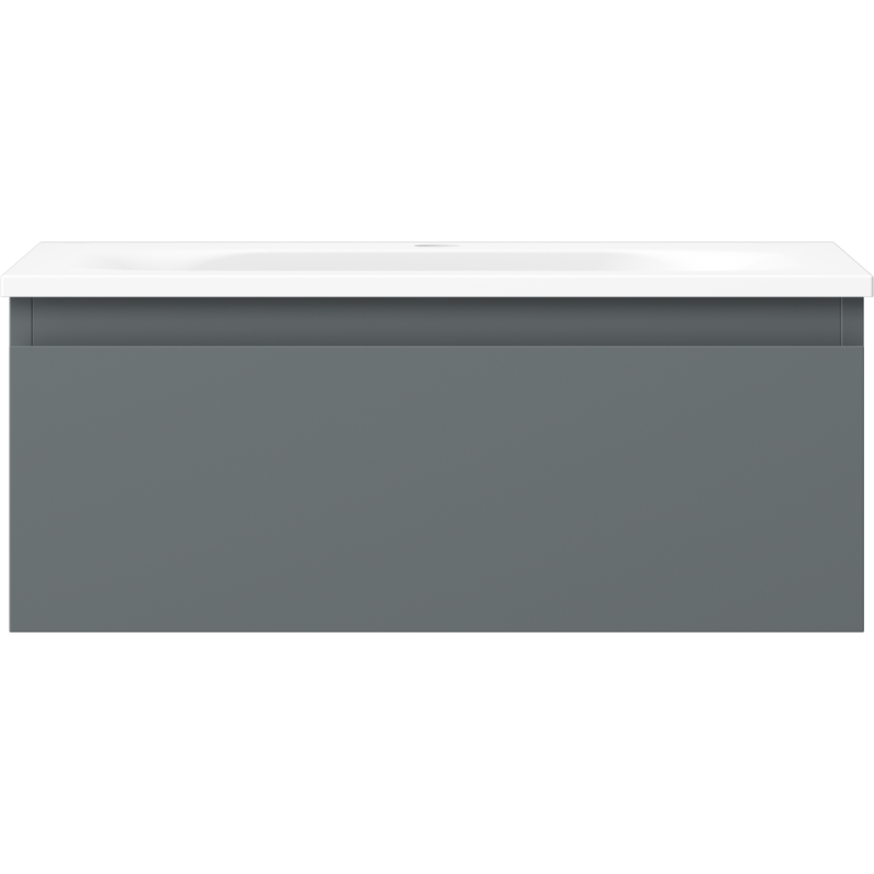 Mexen Orio шкаф за баня 60 см с мивка Vela, 1 чекмедже, графит мат/бял мат