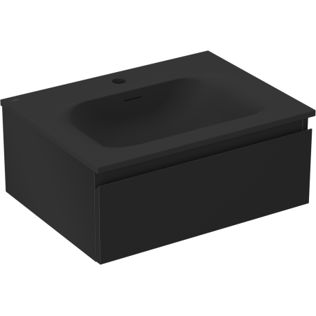 Mexen Orio шкафче за баня 60 см с мивка Vela, 1 чекмедже, черно мат - 91A10-06023-1-BF71-W23M71