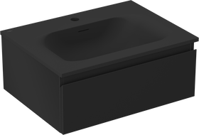 Mexen Orio шкафче за баня 60 см с мивка Vela, 1 чекмедже, черно мат - 91A10-06023-1-BF71-W23M71