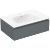 Mexen Orio шкаф за баня 70 см с мивка Вела, 1 чекмедже, графит мат/бял мат