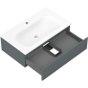 Mexen Orio шкаф за баня 80 см с мивка Vela, 1 чекмедже, мат графит/мат бял - 91A10-08023-1-BF66-W23M01