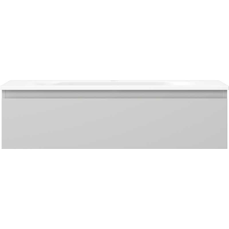 Mexen Orio шкаф за баня 90 см с мивка Vela, 1 чекмедже, сив мат/бял мат