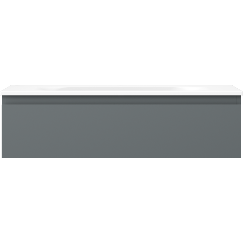 Mexen Orio шкаф за баня 90 см с умивалник Vela, 1 чекмедже, графит мат/бял мат