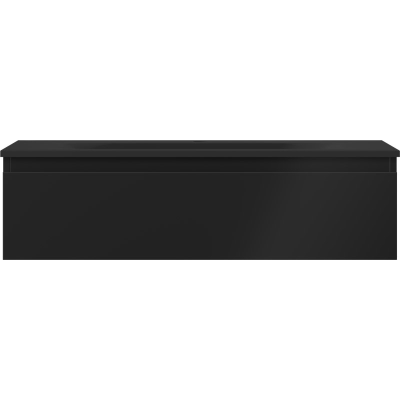 Mexen Orio шкаф за баня 90 см с мивка Vela, 1 чекмедже, черен мат - 91A10-09023-1-BF71-W23M71