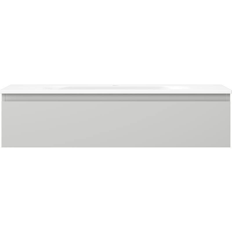 Mexen Orio шкаф за баня 100 см с мивка Vela, 1 чекмедже, сив мат/бял мат