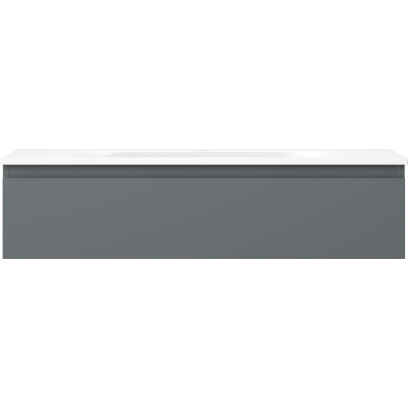 Mexen Orio шкаф за баня 100 см с мивка Vela, 1 чекмедже, графит мат/бял мат