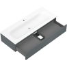 Mexen Orio баня шкаф 120 см с мивка Vela, 1 чекмедже, мат графит/мат бял - 91A10-12023-1-BF66-W23M01