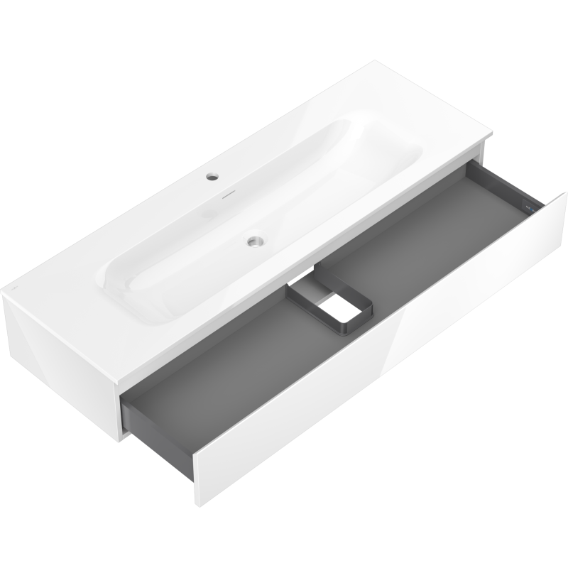 Mexen Orio шкаф за баня 140 см с мивка Vela, 1 чекмедже, бял гланц - 91A10-14023-1-BF00-W23M00