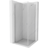 Mexen Pretoria душ кабина с отваряне 80 x 80 см, прозрачна, хром - 852-080-080-01-00