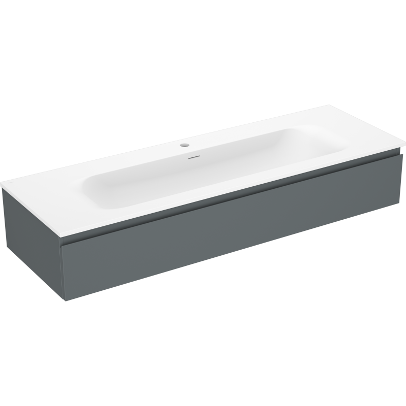 Mexen Orio шкаф за баня 140 см с мивка Vela, 1 чекмедже, графит мат/бял мат - 91A10-14023-1-BF66-W23M01