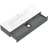 Mexen Orio шкаф за баня 140 см с мивка Vela, 1 чекмедже, графит мат/бял мат - 91A10-14023-1-BF66-W23M01