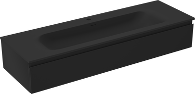 Mexen Orio баня шкаф 140 cm с мивка Vela, 1 чекмедже, черна матова - 91A10-14023-1-BF71-W23M71