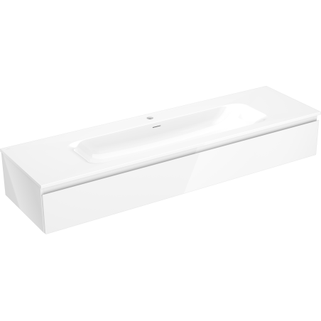 Mexen Orio шкаф за баня 160 см с мивка Vela, 1 чекмедже, бял гланц - 91A10-16023-1-BF00-W23M00