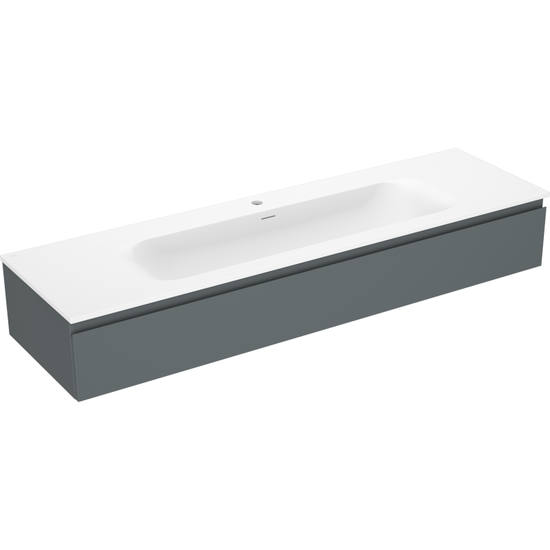 Mexen Orio шкаф за баня 160 см с мивка Vela, 1 чекмедже, графит мат/бял мат - 91A10-16023-1-BF66-W23M01