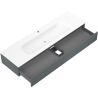 Mexen Orio шкаф за баня 160 см с мивка Vela, 1 чекмедже, графит мат/бял мат - 91A10-16023-1-BF66-W23M01