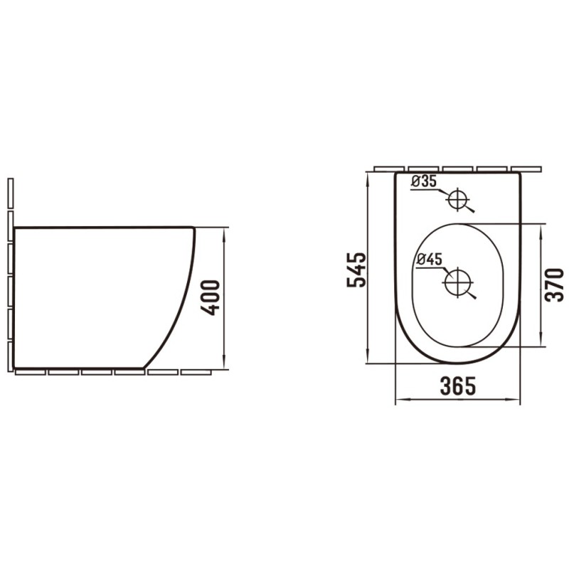 Mexen Lena биде стоящо, бял - 36225200