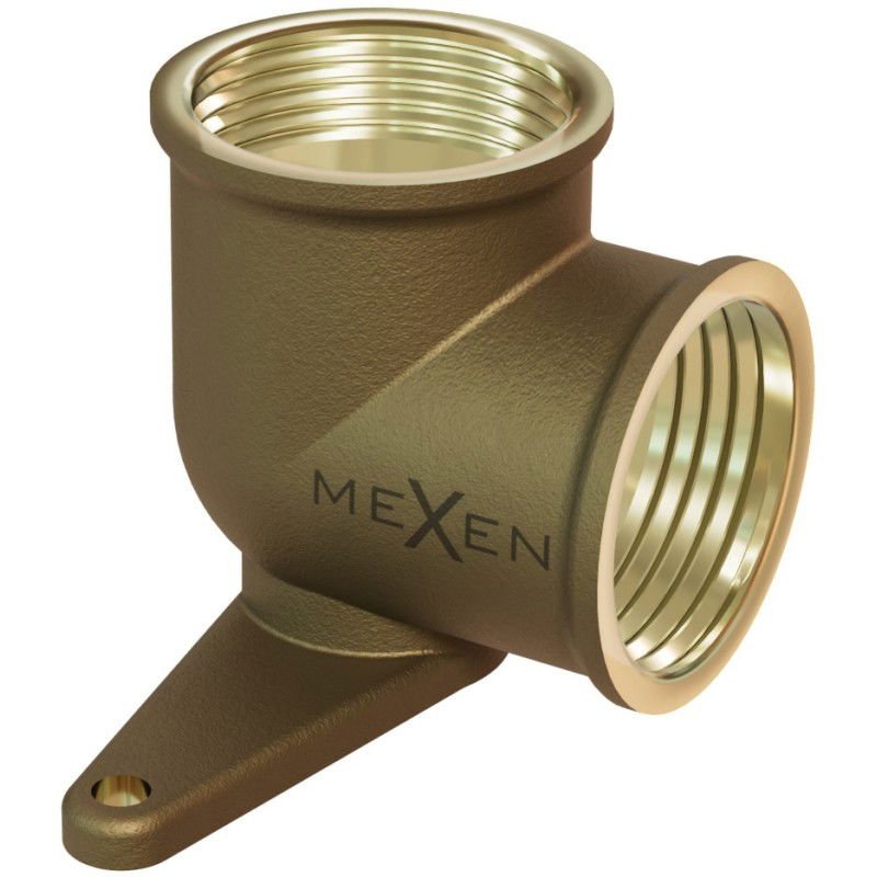 Mexen BRASS месингово коляно, стенен монтаж с лапа 1/2 GW x 1/2 GW - W97408-1212