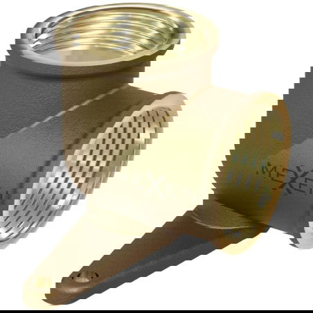 Mexen BRASS месингово коляно, стенен монтаж с лапа 1/2 ВР x 1/2 ВР - W97408-1212