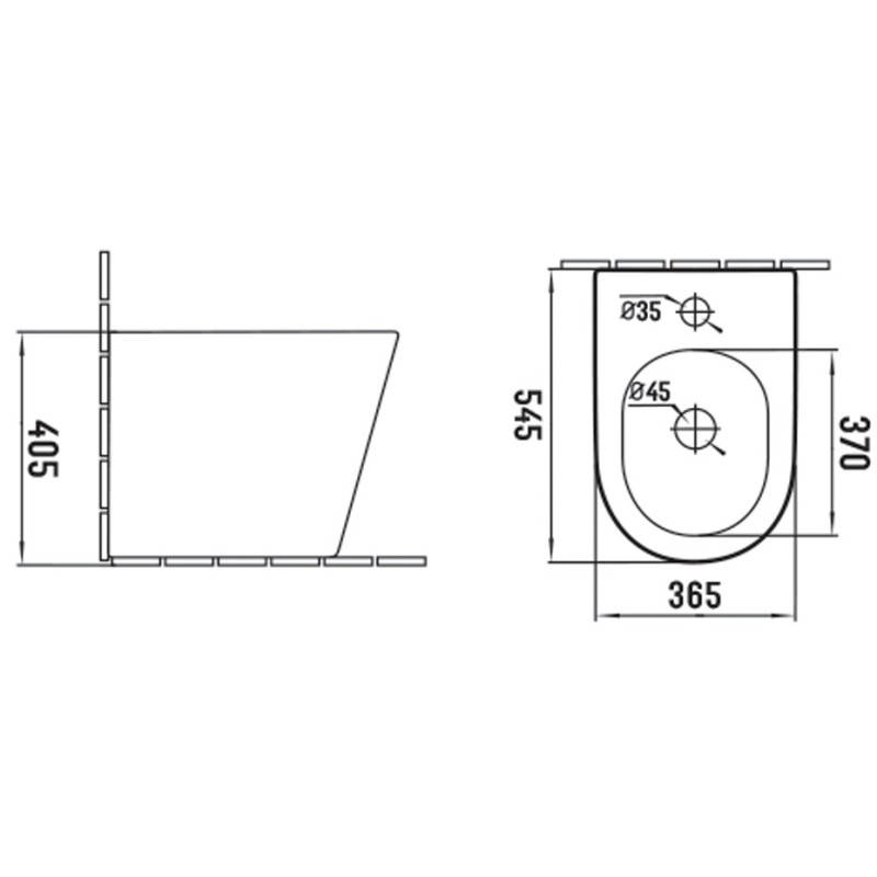 Mexen Rico биде стоящо, бяло - 36725100
