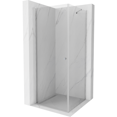 Mexen Pretoria отваряема душ кабина 90 x 90 cm, прозрачна, хром - 852-090-090-01-00