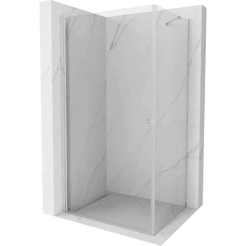 Mexen Pretoria отваряща се душ кабина 90 x 110 см, прозрачна, хром - 852-090-110-01-00
