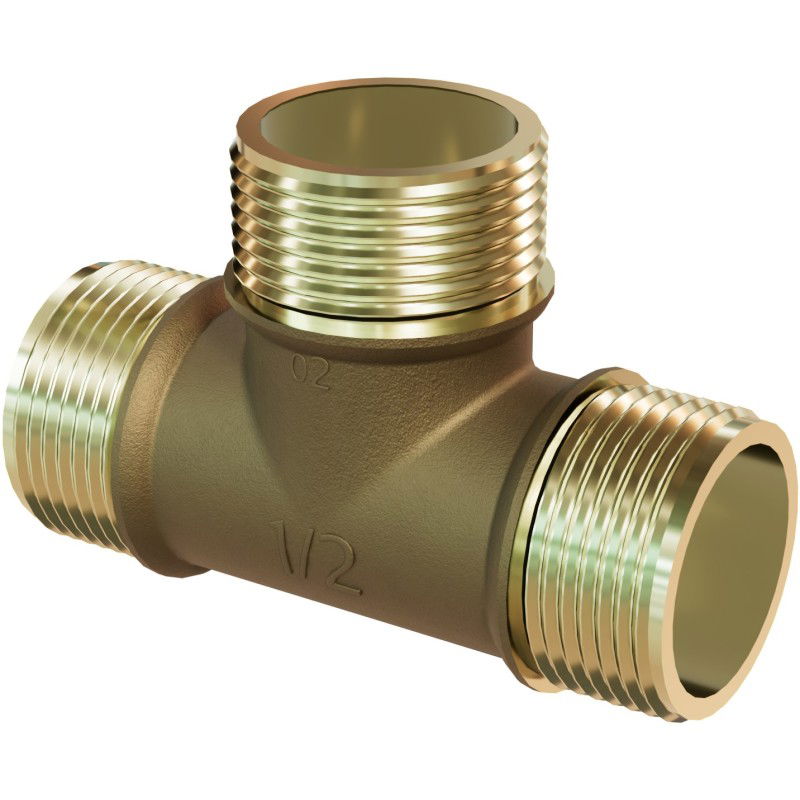 Mexen BRASS месингов троенник 3/4 GZ x 3/4 GZ x 3/4 GZ - W97411-343434