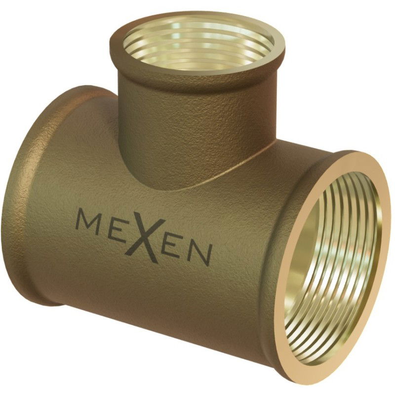 Mexen BRASS месингов тройник 5/4 GW x 1 GW x 5/4 GW - W97412-541054