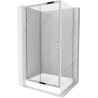 Mexen Apia плъзгаща се душ кабина 120 x 80 см, прозрачна, хром + корито Rio - 840-120-080-01-00-4510