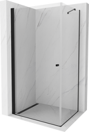 Mexen Pretoria отваряема душ кабина 70 x 120 см, прозрачна, черна - 852-070-120-70-00