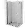 Mexen Pretoria Душ кабина с врати 80 x 100 см, прозрачна, черна - 852-080-100-70-00