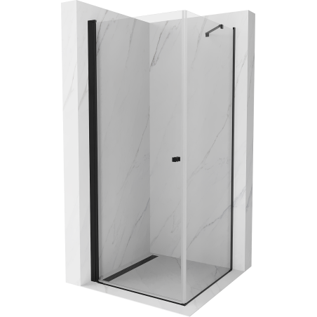 Mexen Pretoria душ кабина отваряем 90 x 90 см, прозрачна, черна - 852-090-090-70-00
