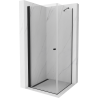 Mexen Pretoria душ кабина с отваряща се врата 90 x 90 см, прозрачна, черна - 852-090-090-70-00