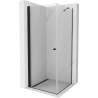 Mexen Pretoria люлееща се душ кабина 90 x 90 см, прозрачна, черна - 852-090-090-70-00