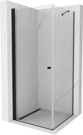 Mexen Pretoria люлееща се душ кабина 90 x 90 см, прозрачна, черна - 852-090-090-70-00