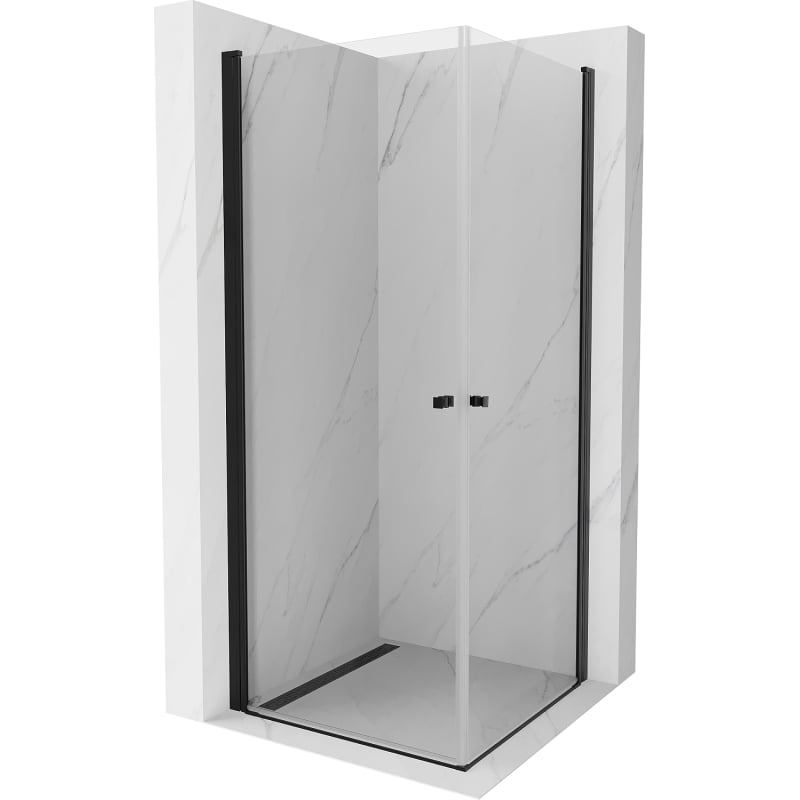 Mexen Pretoria Двойна душ кабина с врати 90 x 90 см, прозрачна, черна