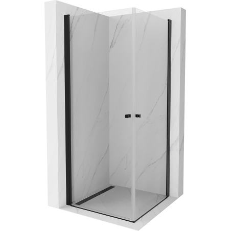 Mexen Pretoria Двойна душ кабина с врати 90 x 90 см, прозрачна, черна