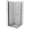 Mexen Pretoria Двойна душ кабина с врати 90 x 90 см, прозрачна, черна