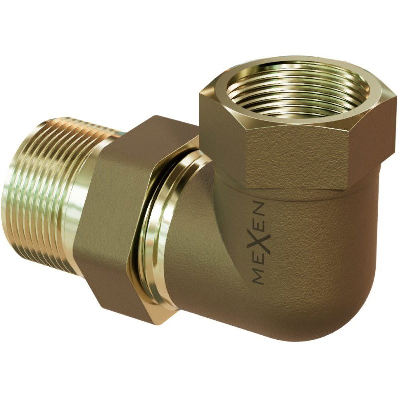 Mexen BRASS ъглов месингов съединител 5/4 МЖ x 5/4 МЖ - W97418-5454