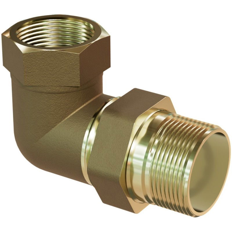 Mexen BRASS ъглов месингов съединител 5/4 МЖ x 5/4 МЖ - W97418-5454
