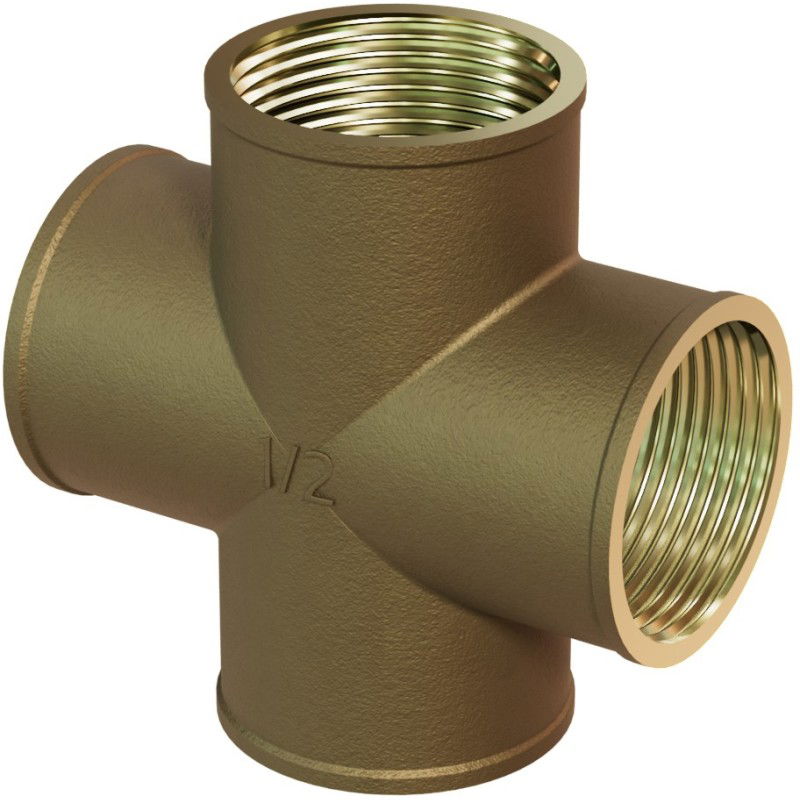 Mexen BRASS месингов четворник 1/2 GW x 1/2 GW x 1/2 GW x 1/2 GW - W97418-12121212